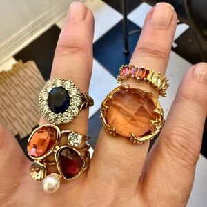 FREE Macy's Gold and Silver Multicolor Gemstone Rings with a $300 purchase.
